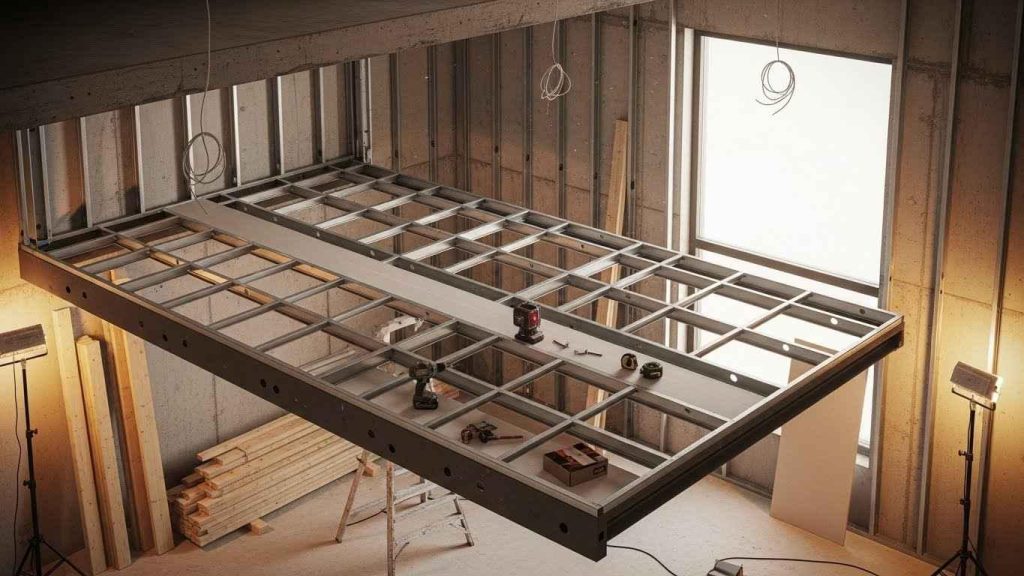 etapy montazha potolka 2