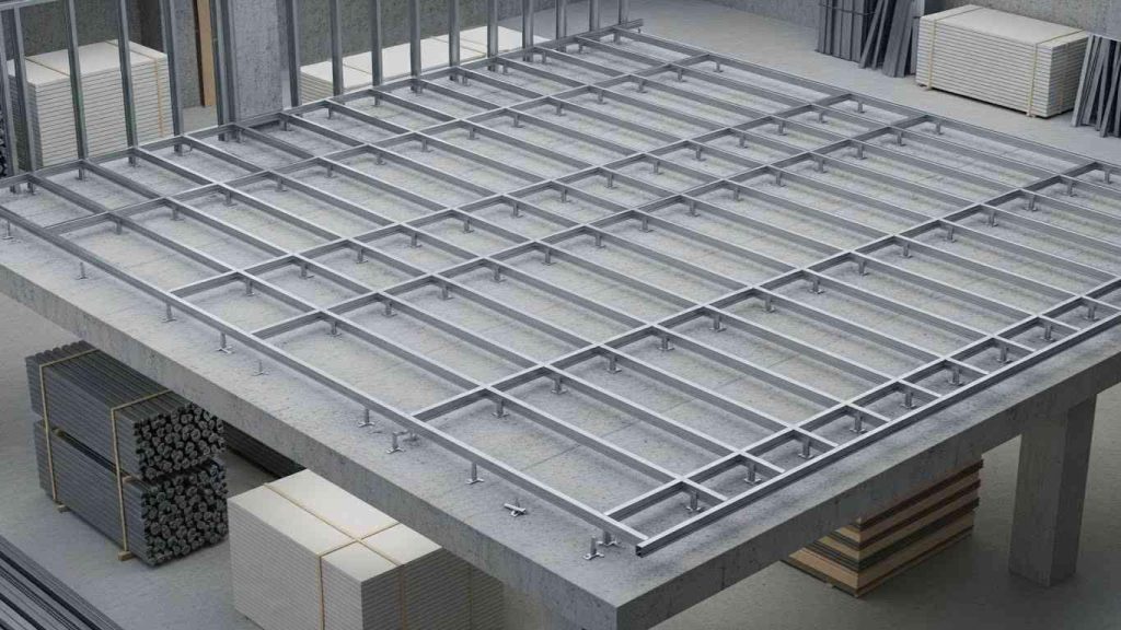 kreplenie potolka k perekrytiyu 2