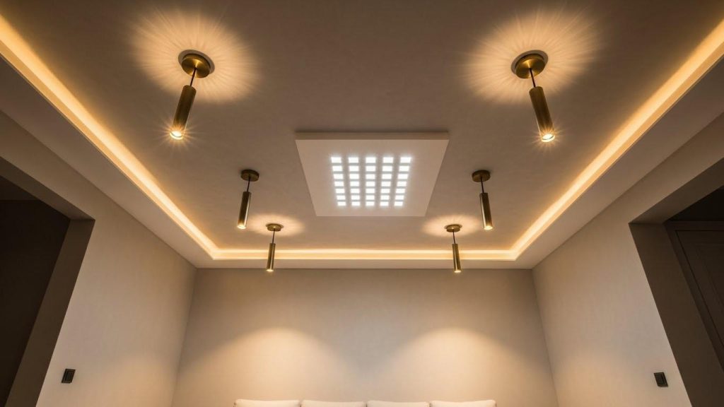 razmeschenie svetilnikov na potolke 1