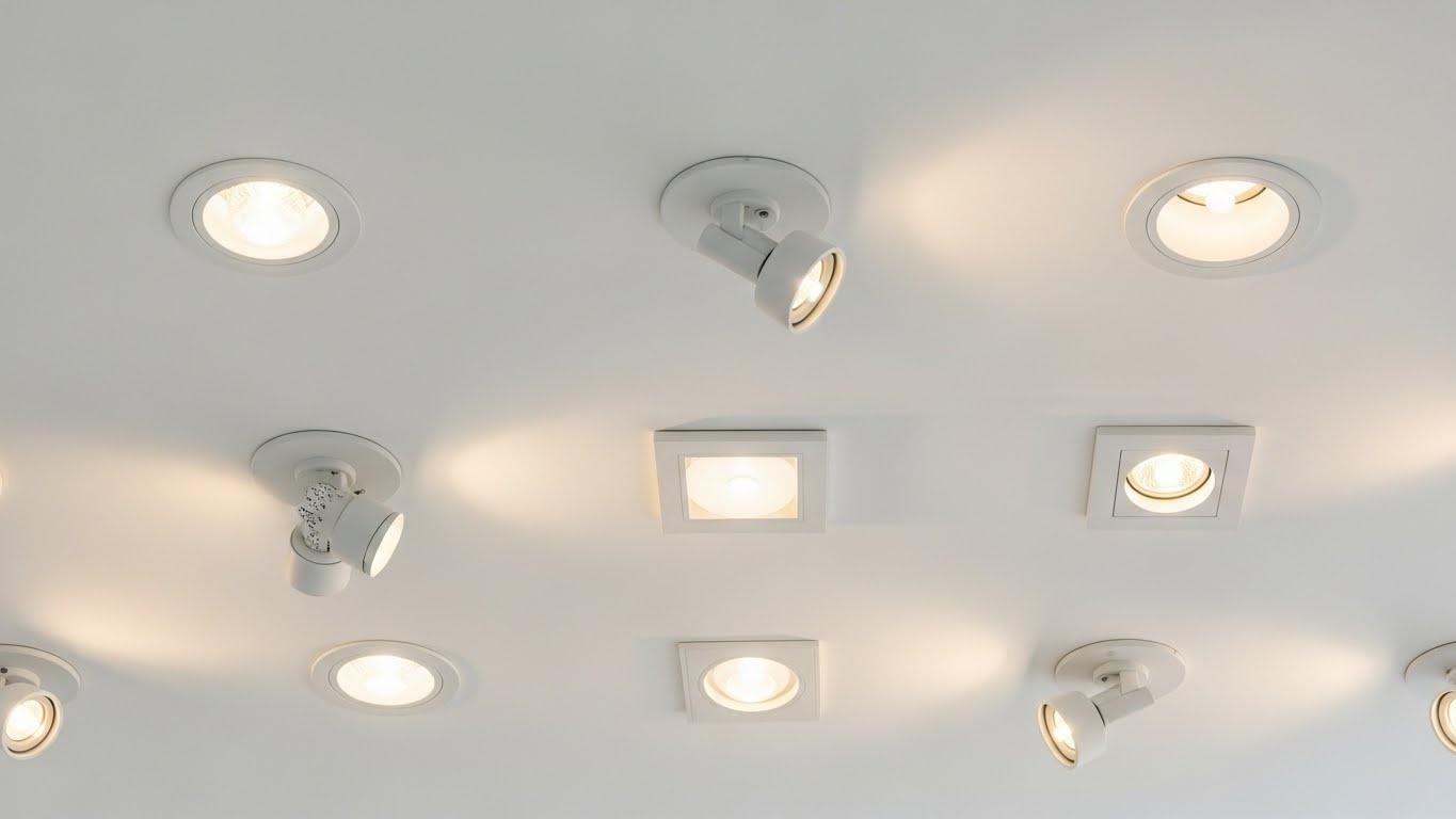 vidy tochechnyh svetilnikov dlya potolka 1