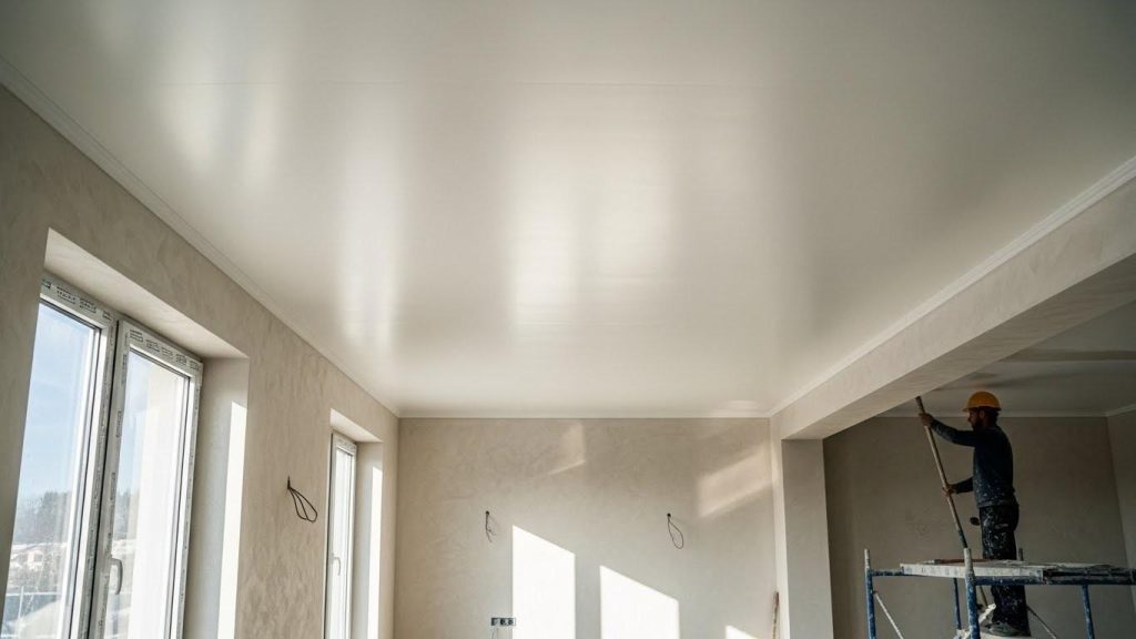 vyravnivanie potolka shtukaturkoy 1