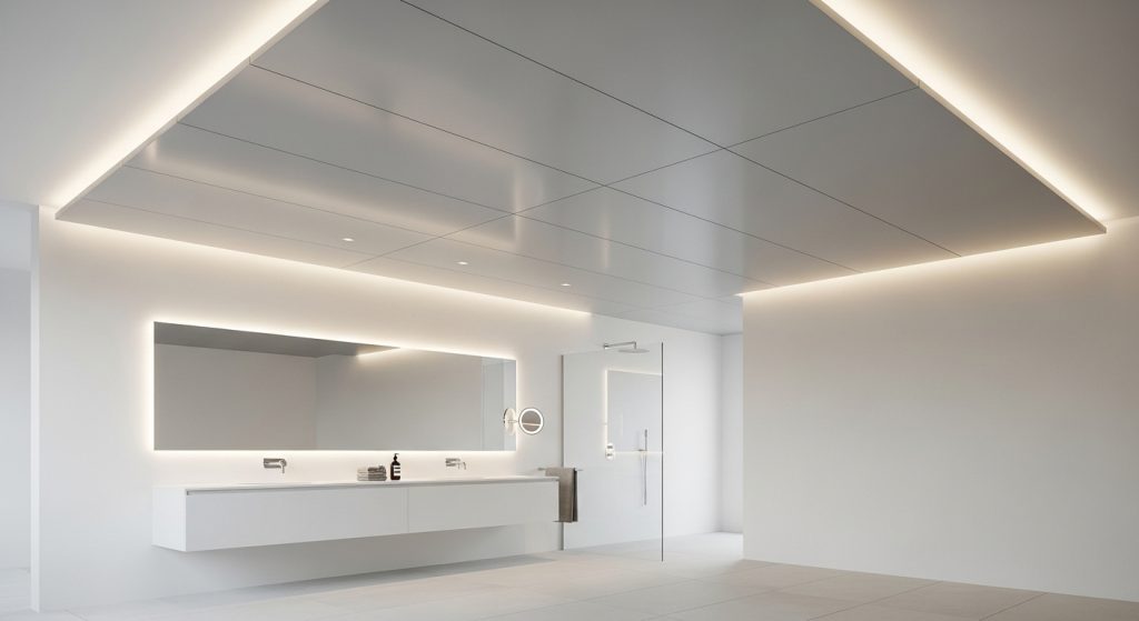 kak pravil no podobrat potolok dlya vannoy komnaty materialy i osobennosti